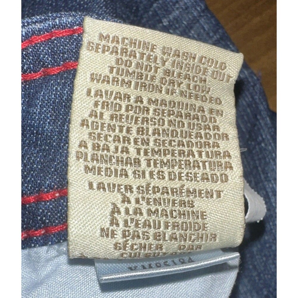 Royalty For Me Bermuda Women’s Size 16W Jean Denim Dark Wash Shorts Embellished - Picture 7 of 8